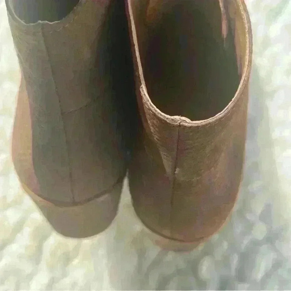 LUCKY Brand LK Junes Ankle Brown Wedge Booties - Picture 4 of 8